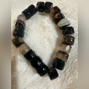 Chico’s chunky Black Beaded Bracelet
